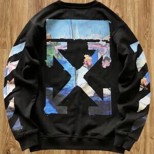 off-white men's black long sleeve